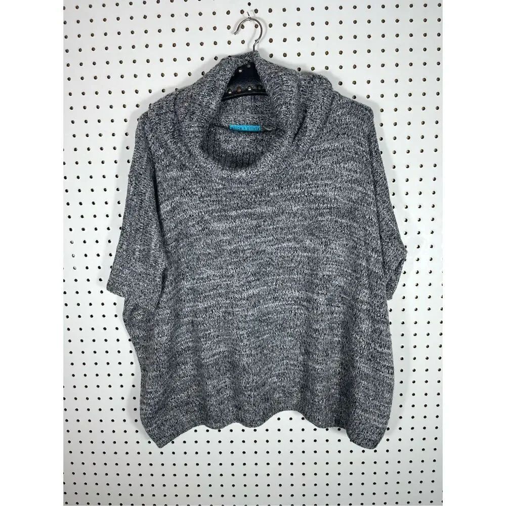 Alice + Olivia marbled cowl neck short sleeve sweater size XS